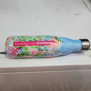 Lilly pulitzer starbucks swell sirens calling metal water bottle